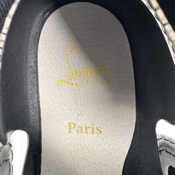 Christian Louboutin Arpoador Black Suede Sock Sneakers Size 39.5 US 9.5 Women's - Picture 13 of 15